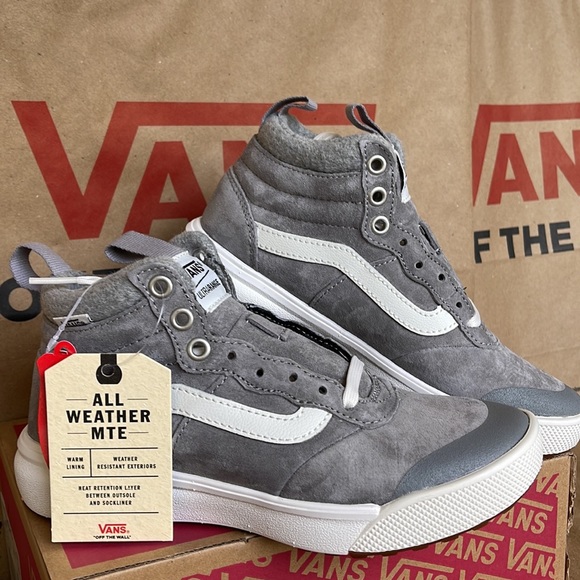 Vans Ultrarange Hi MTE Wool Frost Gray sneakers WMNS boots - Picture 6 of 16